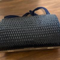 Pochette vintage rigida nera