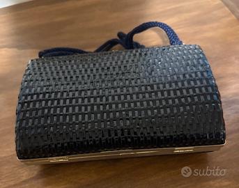 Pochette vintage rigida nera