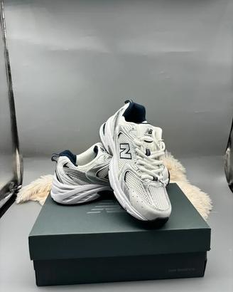 New Balance 530 White Silver Navy 38