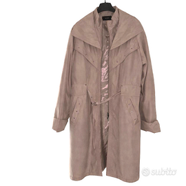 Soprabito donna beige elegante tipo trench leggero
