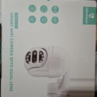 Telecamera di sicurezza PTZ per esterni con doppia