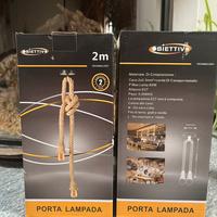 Due porta lampade in corda