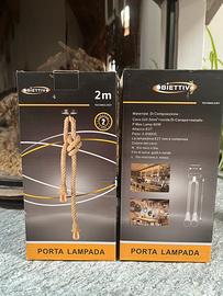 Due porta lampade in corda