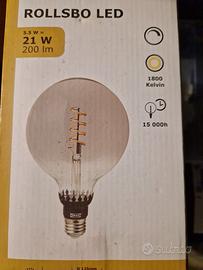 3 Lampade Led E27 dimmerabili 125 mm diametro