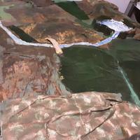 Cartapesta su compensato per presepe, 90x110