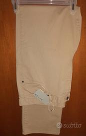 Pantalone Belfe TG.42 beige 5 tasche