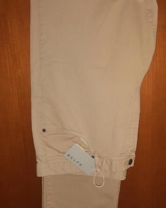 Pantalone Belfe TG.42 beige 5 tasche