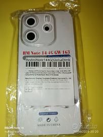 cover Xiaomi  redmi note 14 4g pro trasparente 