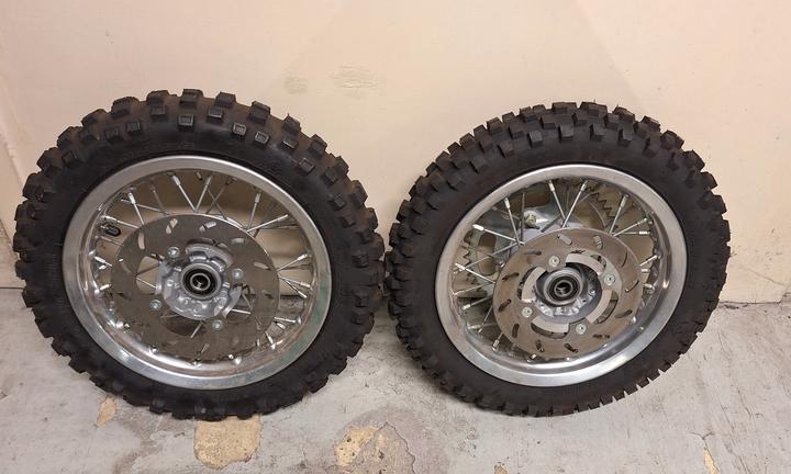 Cerchi da 10" completi minicross ktm lem baja 50