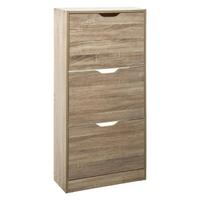Scarpiera Paulette 3 ante, 18 paia rovere naturale