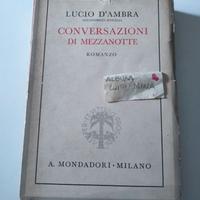 Libro antico conversazioni di mezzanotte