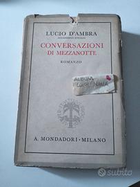 Libro antico conversazioni di mezzanotte