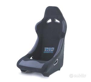 SEDILE BAQUET UNIVERSALE IN ALCANTARA NERO LOOK PO
