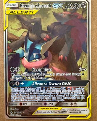 Carta Pokémon Greninja e Zoroark GX 201/214 - ITA