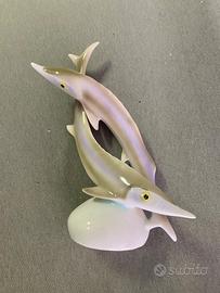 Storioni in porcellana. Vintage.