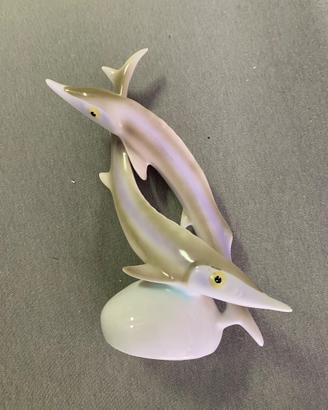 Storioni in porcellana. Vintage.