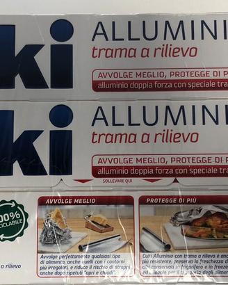 Cuki alluminio 8+2 metri con trama in rilievo