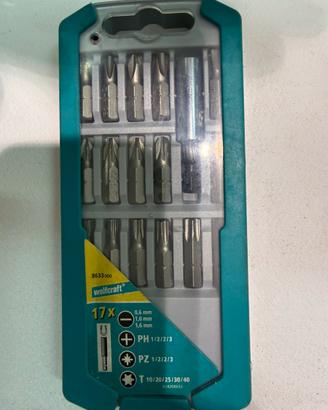 Avvitatore 16 inserti piu porta inserti woltcraft