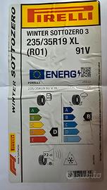 Treno 4 Copertoni invernali Pirelli 235 35 R19