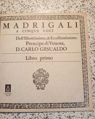 vinile madrigali a cinque voci