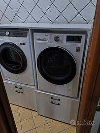2 mobili porta lavatrice e asciugatrice 