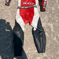 Tuta da moto in pelle Axo taglia 50