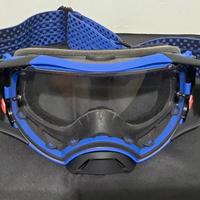 Maschera Oakley airbrake MX. Blu,Rosso,Nero.