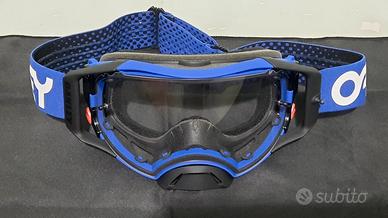 Maschera Oakley airbrake MX. Blu,Rosso,Nero.