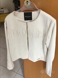 Giacca bianca con frange MARCIANO