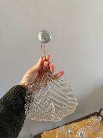 Foglie in vetro di Murano lampadario