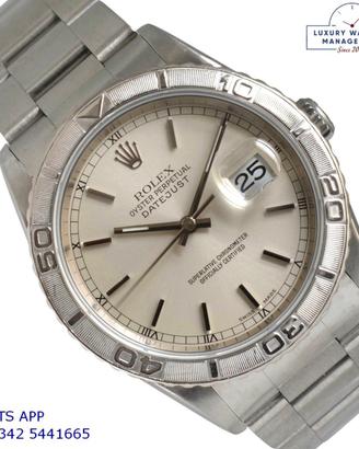 ROLEX Datejust Turn-O-Graph 16264 Silver Luminova