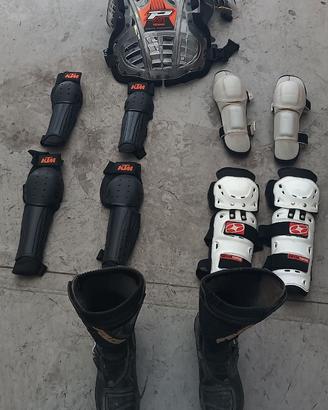 Protezioni cross/Enduro e stivali cross n°40