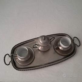 Tazzine da caffè  e vassoio anni 70
