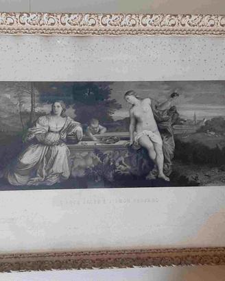Grande stampa 800 "L'Amor sacro, l'amor profano"