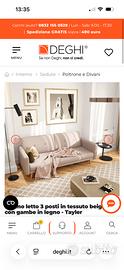 Divano Tyler deghi color beidge