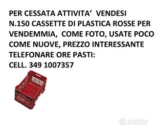 Cassette per vendemmia