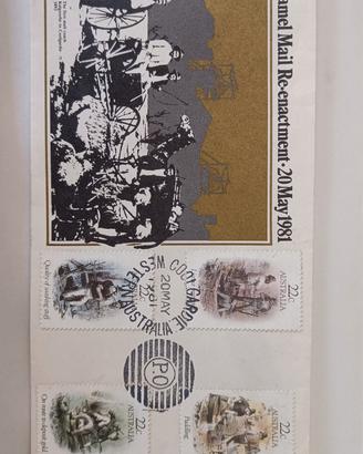 Busta filatelica commemorativa australiana