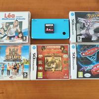 Nintendo DSi celeste + 6 Giochi