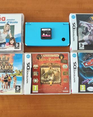 Nintendo DSi celeste + 6 Giochi