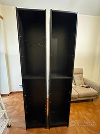 Set 2 librerie con 12 ripiani in plexiglass