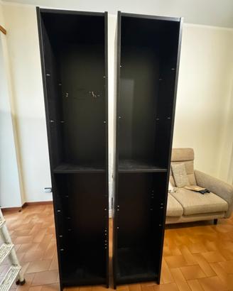 Set 2 librerie con 12 ripiani in plexiglass