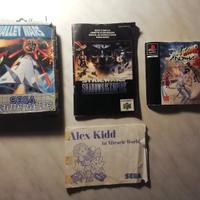 SEGA SONY NINTENDO senza custodia,istruzioni sole