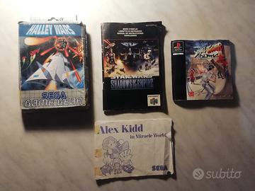 SEGA SONY NINTENDO senza custodia,istruzioni sole
