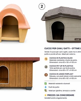 Cucce per cani/gatti