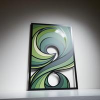 Quadro Moderno in Metallo di Design