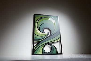 Quadro Moderno in Metallo di Design