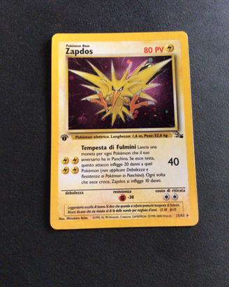Pokemon zapdos 1a edizione