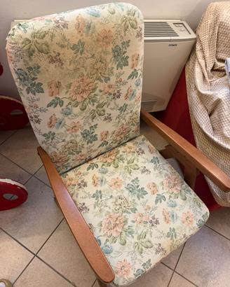 Poltrona relax Vintage anni '50 reclinabile