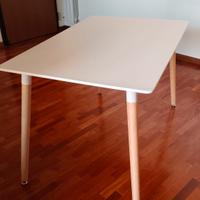 Tavolo da pranzo rettangolare bianco