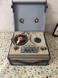 Magnetofono LESA Bobine Vintage Anni 60 Valigetta